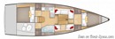 AD Boats Salona 380 layout Picture extracted from the commercial documentation © AD Boats