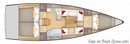 AD Boats Salona 380 layout Picture extracted from the commercial documentation © AD Boats