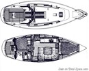Bénéteau Idylle 10.50 plan Image issue de la documentation commerciale © Bénéteau