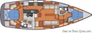 Discovery Yachts Group Southerly 435 layout Picture extracted from the commercial documentation © Discovery Yachts Group