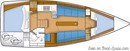 Discovery Yachts Group Southerly 330 layout Picture extracted from the commercial documentation © Discovery Yachts Group