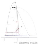 Ovington Boats VX One sailplan Picture extracted from the commercial documentation © Ovington Boats