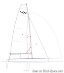 Ovington Boats VX One plan de voilure Image issue de la documentation commerciale © Ovington Boats