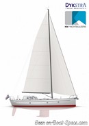 K&M Yachtbuilder Bestevaer 45ST Pure sailplan Picture extracted from the commercial documentation © K&M Yachtbuilder
