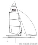 Ovington Boats Musto Skiff sailplan Picture extracted from the commercial documentation © Ovington Boats