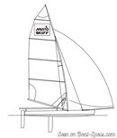 Ovington Boats Musto Skiff plan de voilure Image issue de la documentation commerciale © Ovington Boats