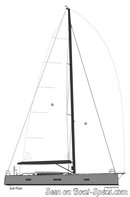 Ice Yachts Ice 60 plan de voilure Image issue de la documentation commerciale © Ice Yachts