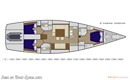 Ice Yachts Ice 62 layout Picture extracted from the commercial documentation © Ice Yachts