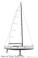 Ice Yachts Ice 62 plan de voilure Image issue de la documentation commerciale © Ice Yachts