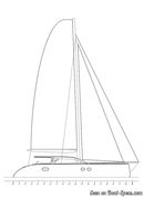 Ice Yachts Ice Cat 61 plan de voilure Image issue de la documentation commerciale © Ice Yachts