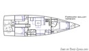 Ice Yachts Ice 52 layout Picture extracted from the commercial documentation © Ice Yachts
