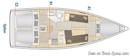 Hanse 348 plan Image issue de la documentation commerciale © Hanse