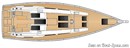 Hanse 508 plan Image issue de la documentation commerciale © Hanse