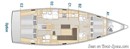 Hanse 508 plan Image issue de la documentation commerciale © Hanse