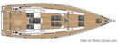 Hanse 458 plan Image issue de la documentation commerciale © Hanse