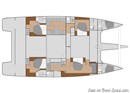 Fountaine Pajot Alegria 67 layout Picture extracted from the commercial documentation © Fountaine Pajot