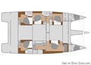 Fountaine Pajot Alegria 67 layout Picture extracted from the commercial documentation © Fountaine Pajot