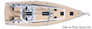 Sunbeam Yachts Sunbeam 46.1 layout Picture extracted from the commercial documentation © Sunbeam Yachts