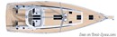 Sunbeam Yachts Sunbeam 46.1 plan Image issue de la documentation commerciale © Sunbeam Yachts