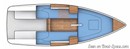 Sunbeam Yachts Sunbeam 22.1 layout Picture extracted from the commercial documentation © Sunbeam Yachts