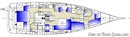 Hallberg-Rassy 57 plan Image issue de la documentation commerciale © Hallberg-Rassy