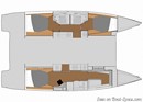 Fountaine Pajot Astréa 42 layout Picture extracted from the commercial documentation © Fountaine Pajot