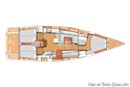 Arcona Yachts Arcona 435 layout Picture extracted from the commercial documentation © Arcona Yachts