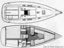 Bénéteau First 265 layout Picture extracted from the commercial documentation © Bénéteau