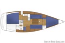 Arcona Yachts Arcona 340 layout Picture extracted from the commercial documentation © Arcona Yachts