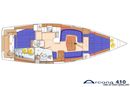 Arcona Yachts Arcona 410 layout Picture extracted from the commercial documentation © Arcona Yachts