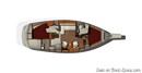 Island Packet Yachts Island Packet 349 layout Picture extracted from the commercial documentation © Island Packet Yachts