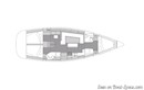 Elan Yachts Impression 45.1 plan Image issue de la documentation commerciale © Elan Yachts