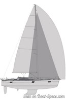 Elan Yachts Impression 45.1 plan de voilure Image issue de la documentation commerciale © Elan Yachts