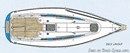 X-Yachts X-302 MkII plan Image issue de la documentation commerciale © X-Yachts