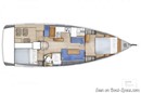 Jeanneau Sun Odyssey 410 layout Picture extracted from the commercial documentation © Jeanneau