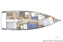 Jeanneau Sun Odyssey 410 layout Picture extracted from the commercial documentation © Jeanneau