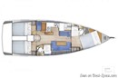 Jeanneau Sun Odyssey 410 layout Picture extracted from the commercial documentation © Jeanneau