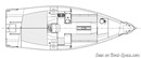 J/Boats J/99 layout Picture extracted from the commercial documentation © J/Boats