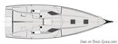 Jeanneau Sun Fast 3300 layout Picture extracted from the commercial documentation © Jeanneau