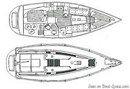 X-Yachts X-312 layout Picture extracted from the commercial documentation © X-Yachts