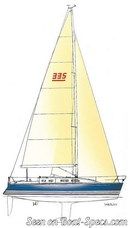 X-Yachts X-332 sailplan Picture extracted from the commercial documentation © X-Yachts