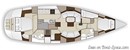 Hylas Yachts Hylas 48 layout Picture extracted from the commercial documentation © Hylas Yachts