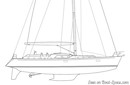 Hylas Yachts Hylas 70 layout Picture extracted from the commercial documentation © Hylas Yachts