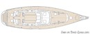 Hylas Yachts Hylas 70 plan Image issue de la documentation commerciale © Hylas Yachts