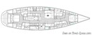 Hylas Yachts Hylas 70 plan Image issue de la documentation commerciale © Hylas Yachts