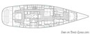 Hylas Yachts Hylas 63 layout Picture extracted from the commercial documentation © Hylas Yachts