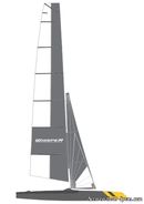 White Formula Whisper sailplan Picture extracted from the commercial documentation © White Formula