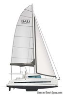 Catana Bali 4.5 sailplan Picture extracted from the commercial documentation © Catana