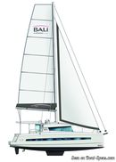 Catana Bali 4.1 sailplan Picture extracted from the commercial documentation © Catana
