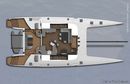 HH Catamarans HH 66 plan Image issue de la documentation commerciale © HH Catamarans